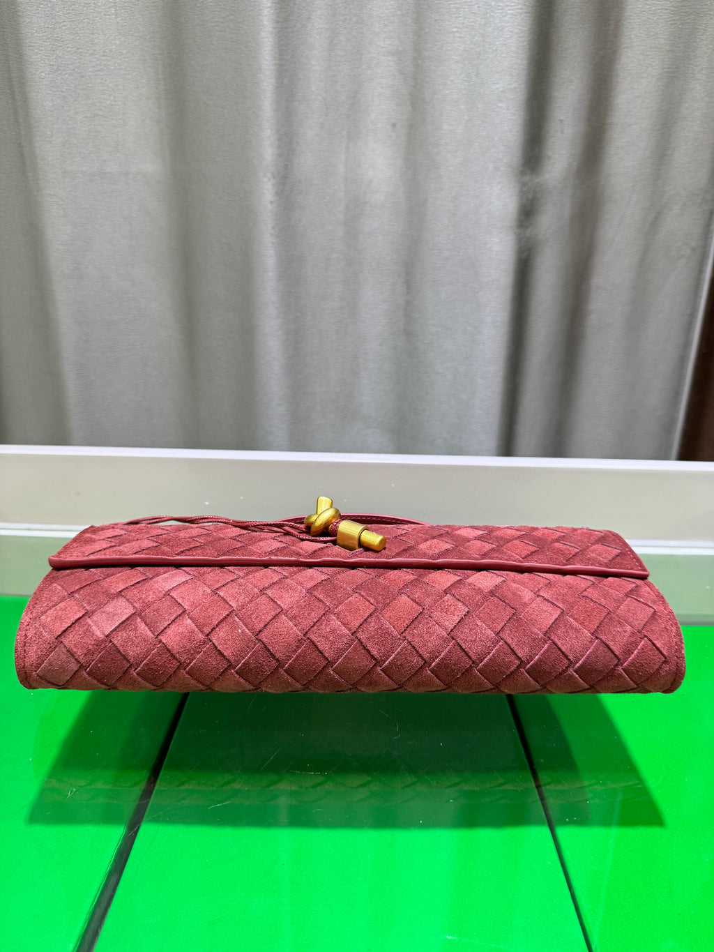 Frosted Leather Evening Handbag