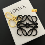 Two-Tone Leather Key Charm