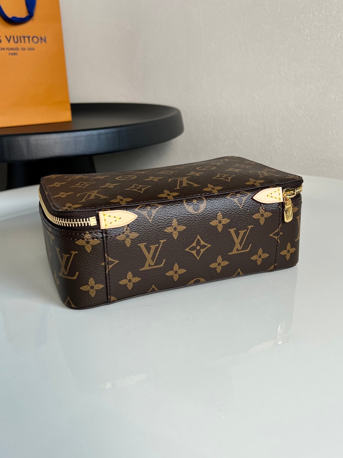 Monogram Canvas Jewelry Box | 3 Sizes | Premium Quality