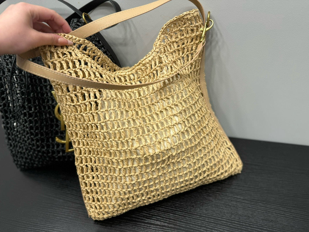 Y*S*L Handcrafted Crochet Net Shoulder Bag