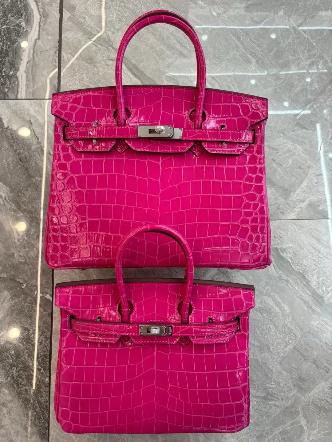 Her*mes Crocodile Pattern Birkin Bag