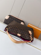 Monogram Canvas Shoulder Bag MM | Pivoine Pink | Premium quality