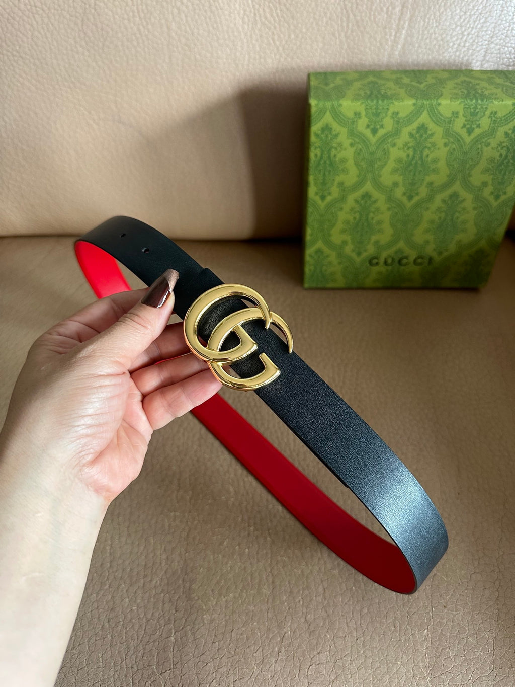 Double Letter Reversible Belt