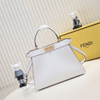 Peekaboo-Inspired Leather Handbag