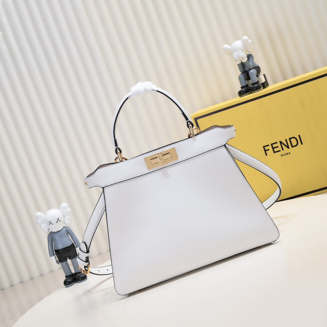 Peekaboo-Inspired Leather Handbag