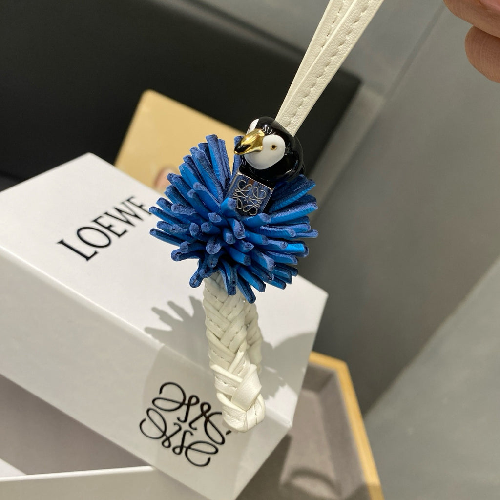 Beaded Leather Goldfish Charm 🐟