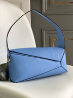Premium Geometric Soft Leather Shoulder Bag – DSX