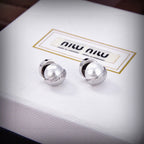 Gold-Tone Alphabet Stud Earrings