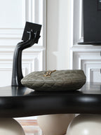 ICare Baby Pink Napa Leather Croissant Shoulder Bag