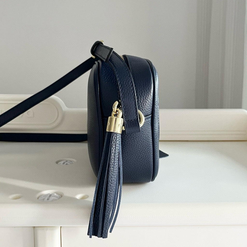 Classic Embossed Leather Camera Bag  (Genuine Cowhide)