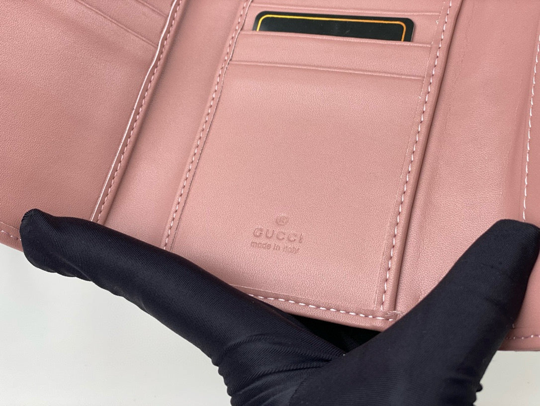 Double J  Bronze Metal Folding Clip Wallet