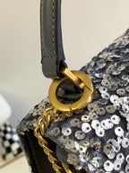 V-SLING 3D Embroidered Sequin Bag | 9866 MTX