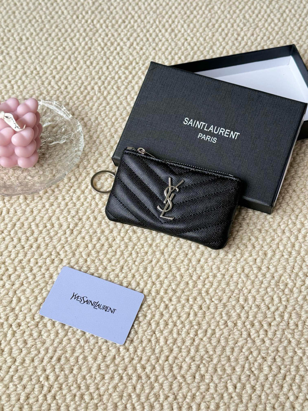 Luxury Quilted Key Pouch