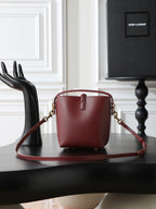 Bucket Bag | LE 37 | Smooth Calfskin | Dark Red (Premium Quality )