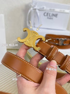 Triomphe Buckle Belt — 25mm