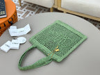 Handwoven Raffia &  Calfskin Tote (Premium Quality)
