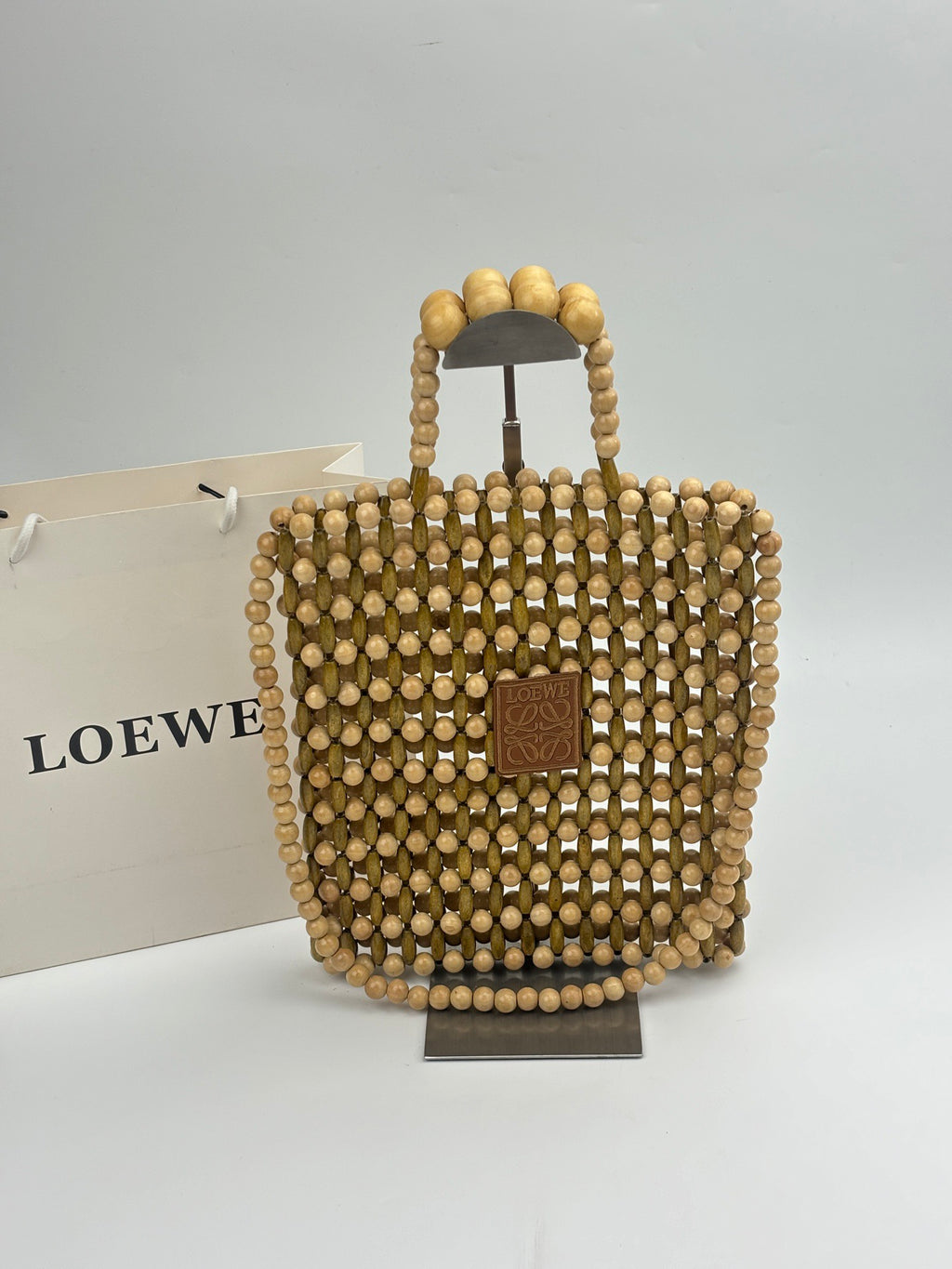 Anagram Wooden Bead Tote