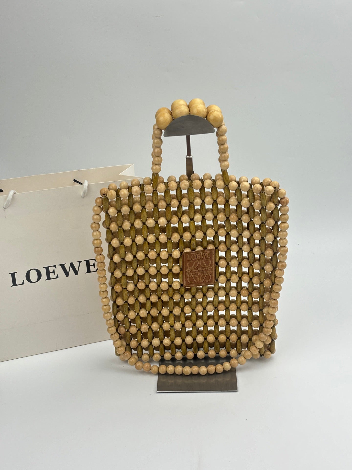 Anagram Wooden Bead Tote