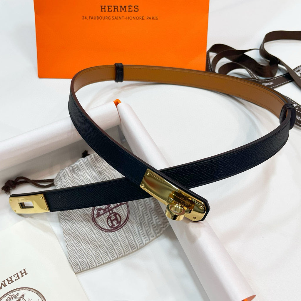 Slim Leather Waist Belt – Adjustable Fit