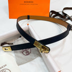 Slim Leather Waist Belt – Adjustable Fit