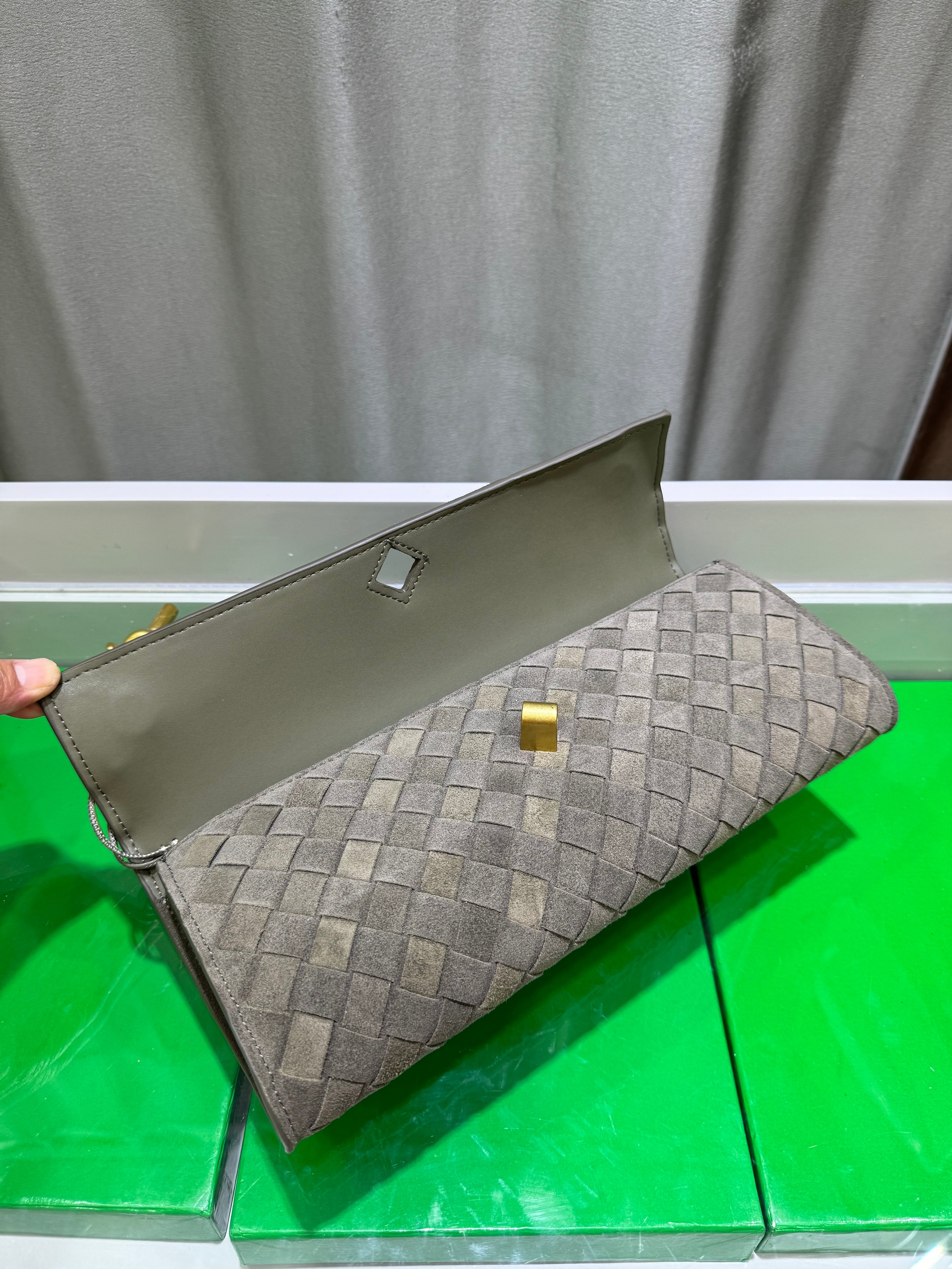 Frosted Leather Evening Handbag