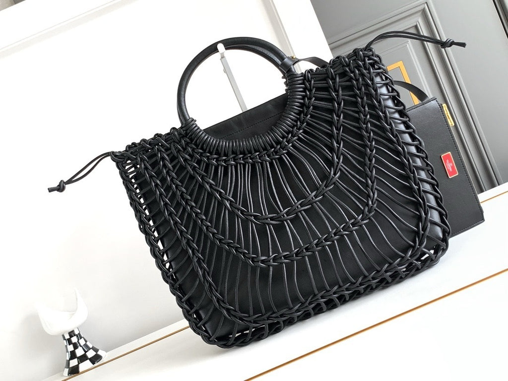 Garava Allknots Woven Leather Tote | 9902 MTX