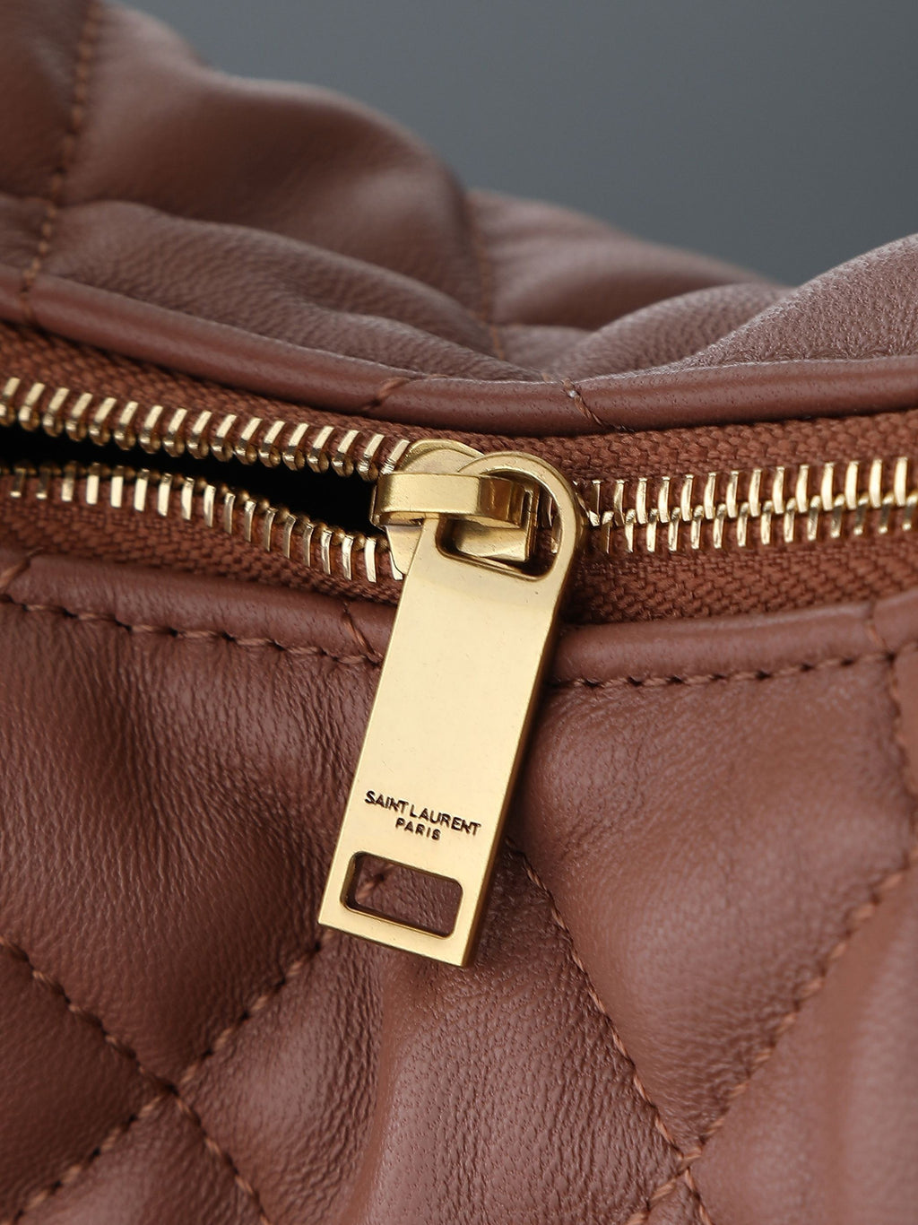 ICare Baby Pink Napa Leather Croissant Shoulder Bag