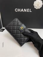 Classic Quilted Wallet with Card Slots