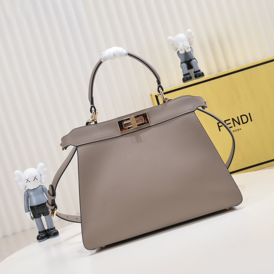 Peekaboo-Inspired Leather Handbag