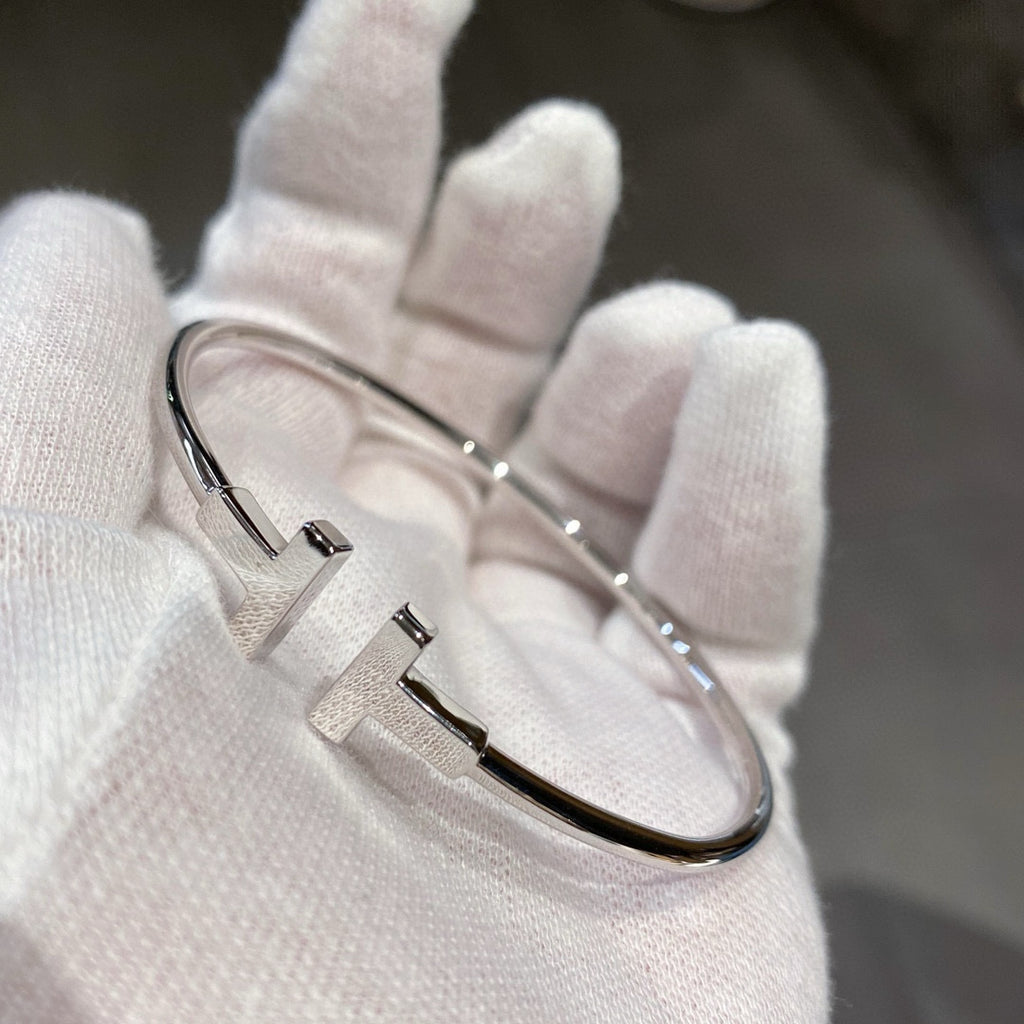 T-Brand Double T Open Cuff Bracelet