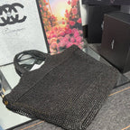 ICARE Woven Raffia Logo Tote (Premium Quality )