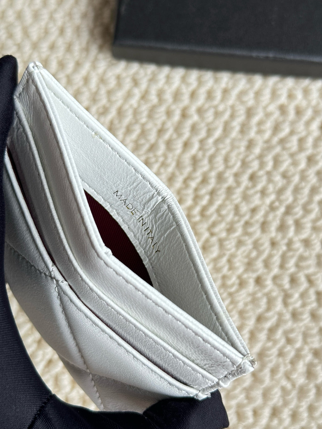 Quilted Lambskin Card Holder