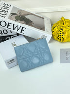 D Bow Logo Card Holder | S2867/ S2866| Lambskin |