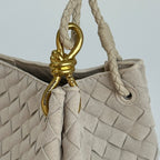 Soft Suede Parachute-Style Woven Bag