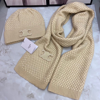 Ce*li*n cashmere hat and scarves