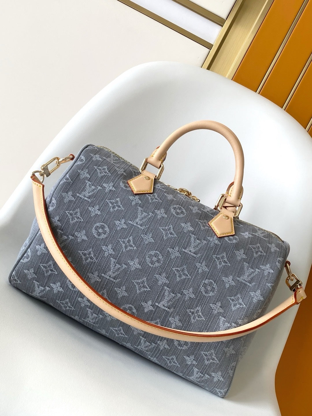 Speedy Soft 30 — Monogram Denim Handbag  (Premium Quality )