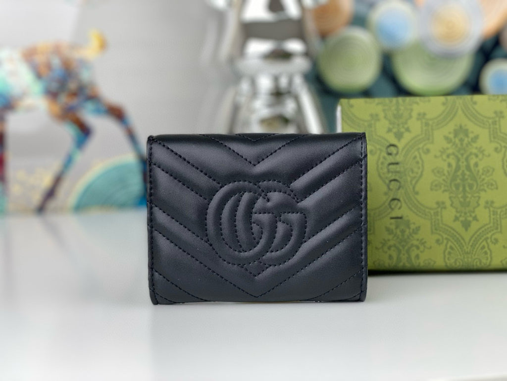 Double J  Bronze Metal Folding Clip Wallet