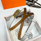 Slim Leather Waist Belt – Adjustable Fit