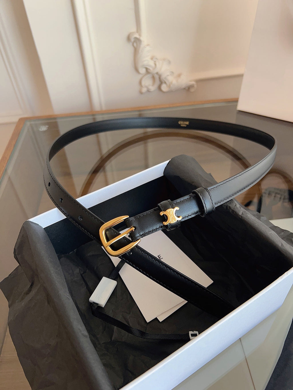 Vivienne Taurillon Belt | 18mm