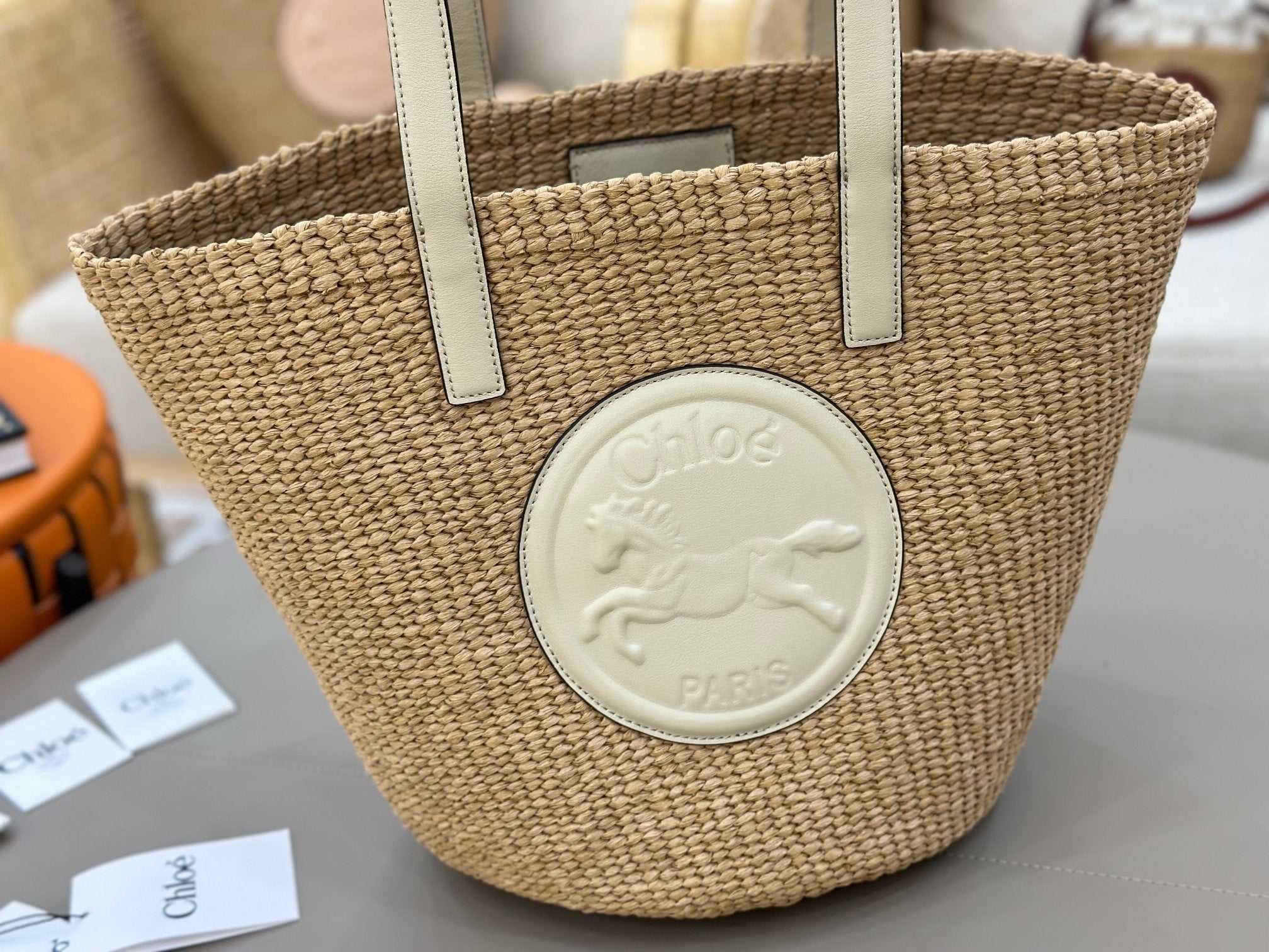 Woven Straw Bucket Bag  (Premium Quality)