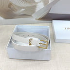 Slim Reversible Leather Waist Belt – 2.0cm