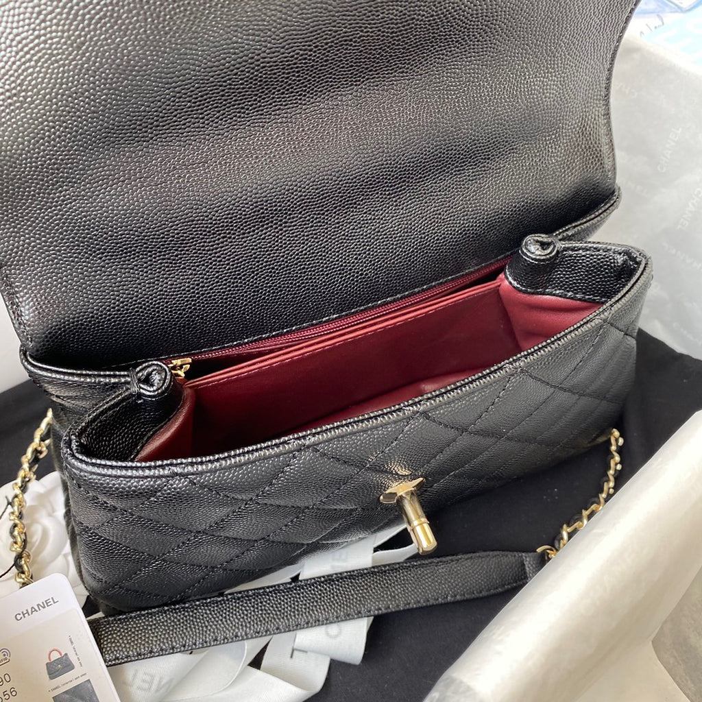 Mini Top Handle Flap Bag (𝑐𝑜𝑐𝑜 ℎ𝑎𝑛𝑑𝑙𝑒)