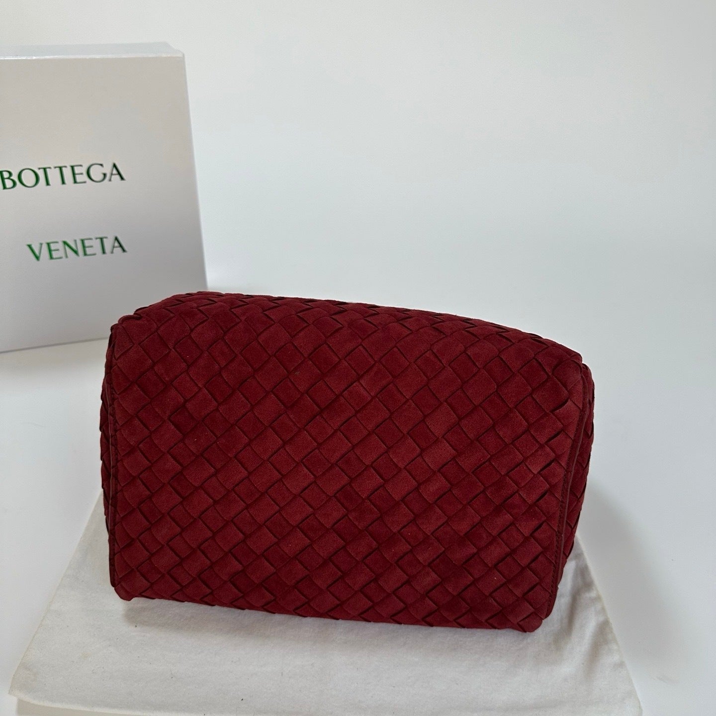 Soft Suede Parachute-Style Woven Bag