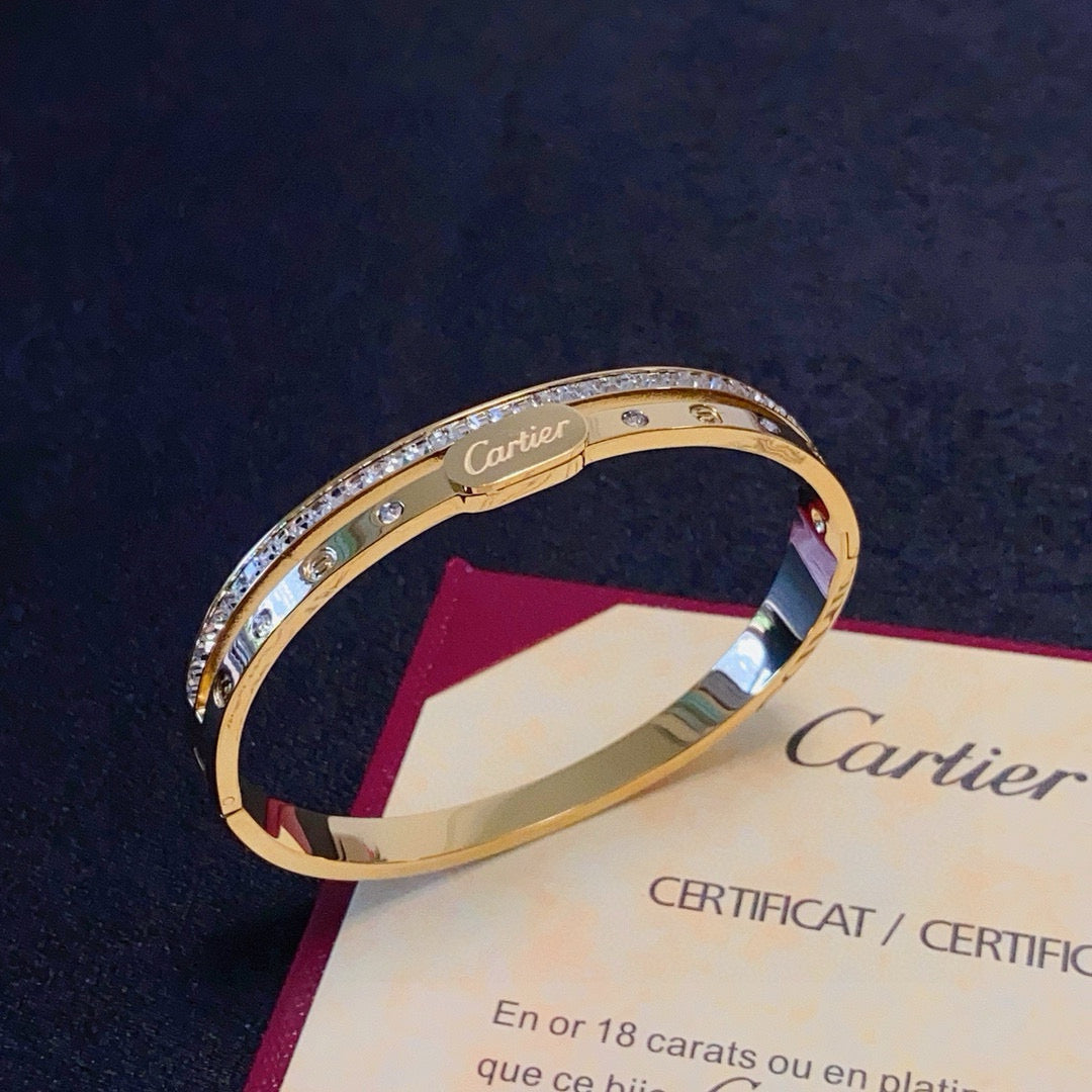 Slim Pavé Crystal Bangle – Refined Elegance