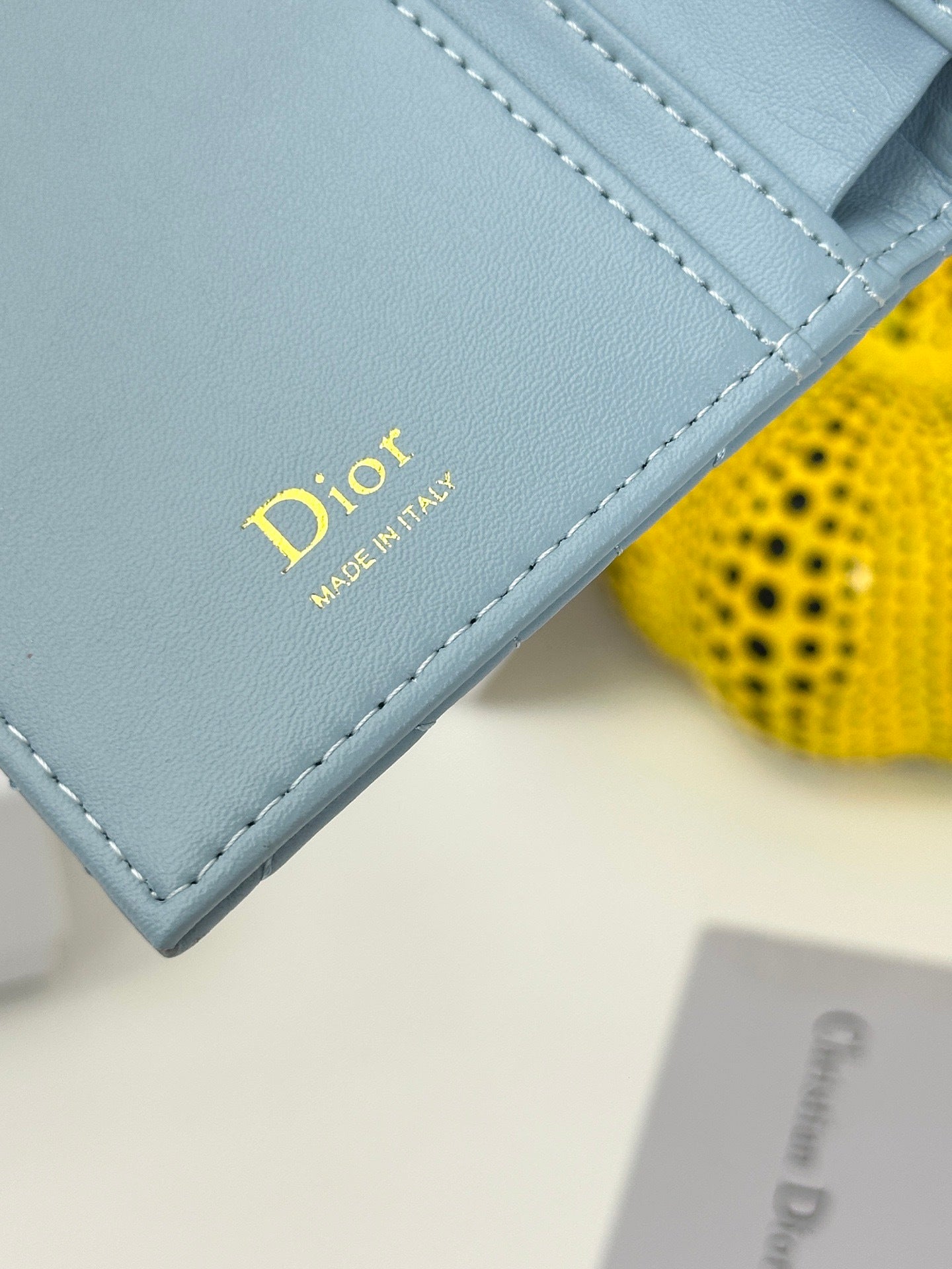 D Bow Logo Card Holder | S2867/ S2866| Lambskin |