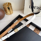 Anagram Buckle Leather Belt