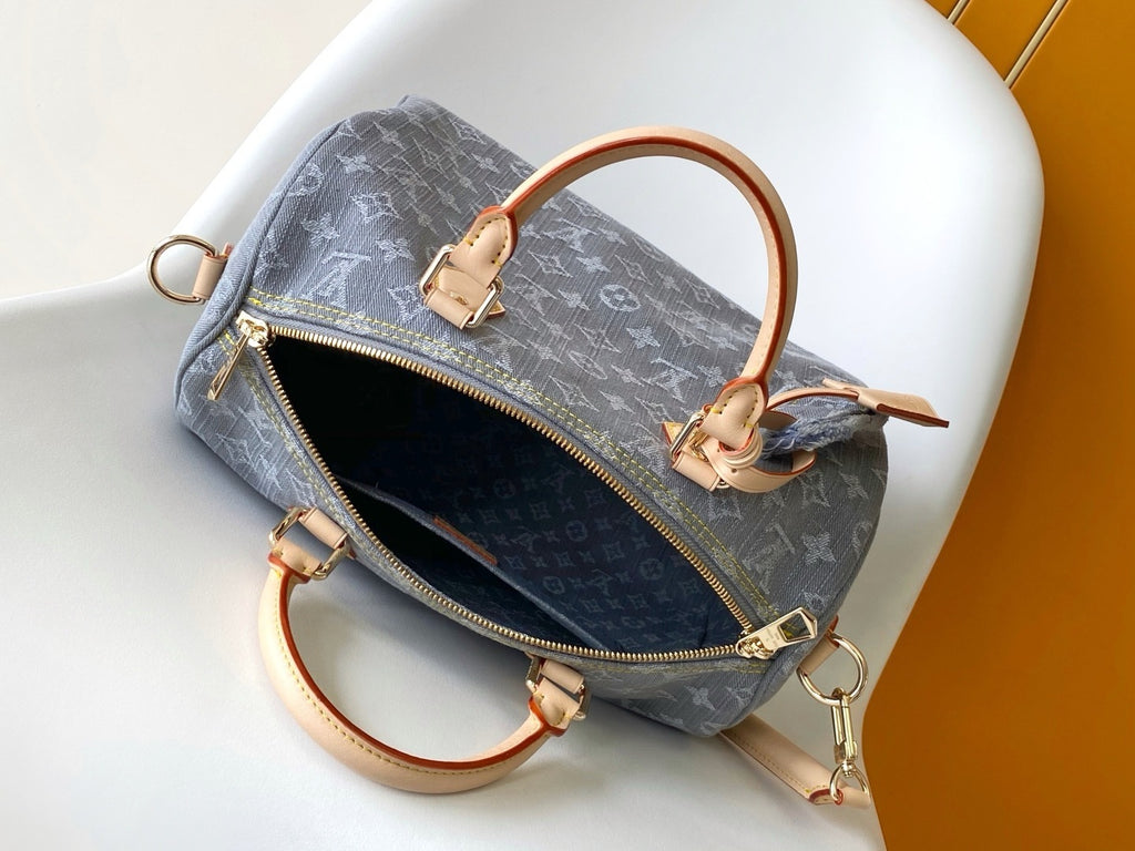 Speedy Soft 30 — Monogram Denim Handbag  (Premium Quality )