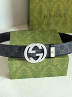 Men’s Interlocking Double Buckle Reversible Belt — 3.8 cm