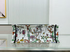 D Book Tote ( WHITE FLORAL)