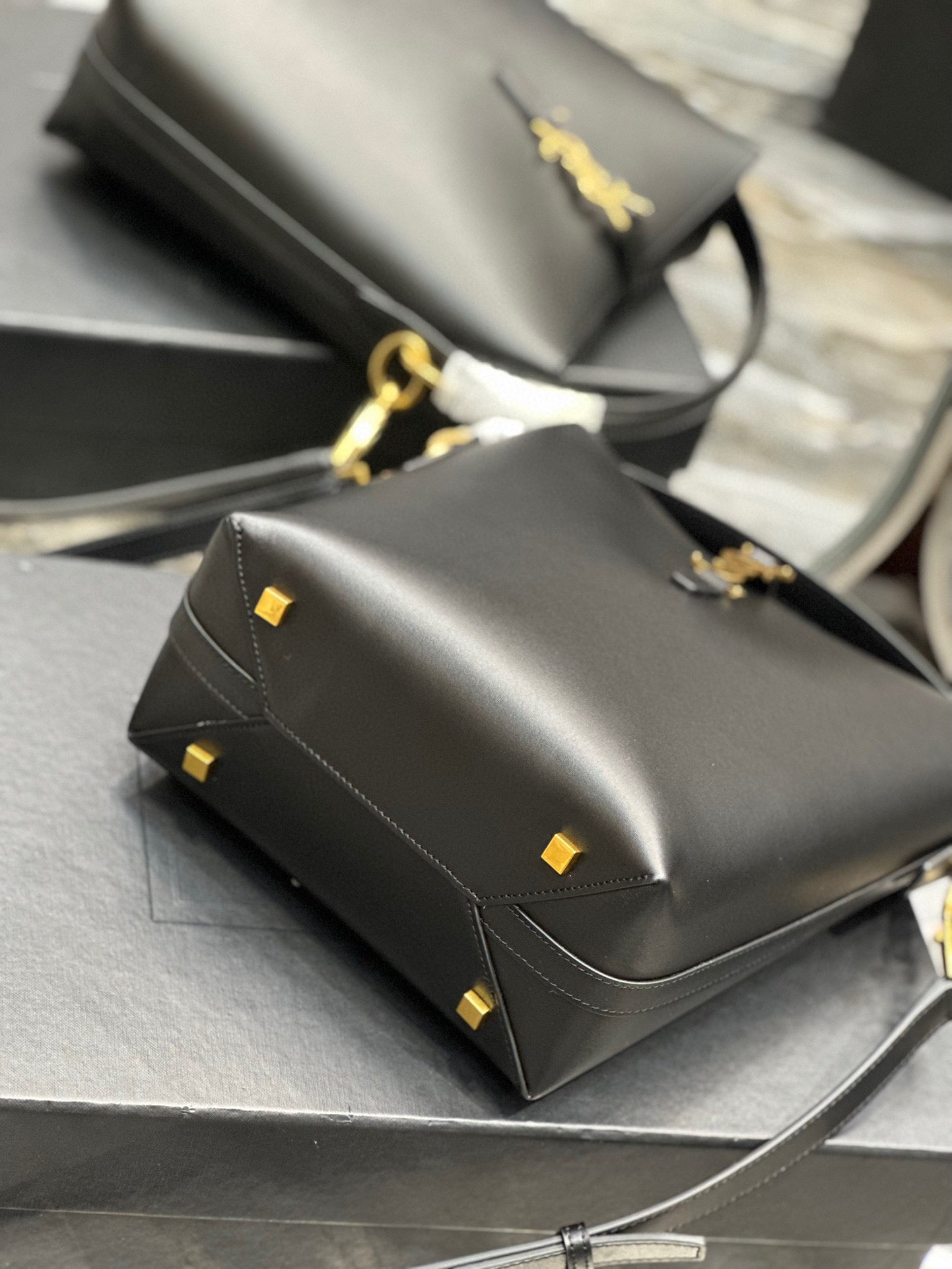 Y Bucket Bag in Original Italian Calfskin